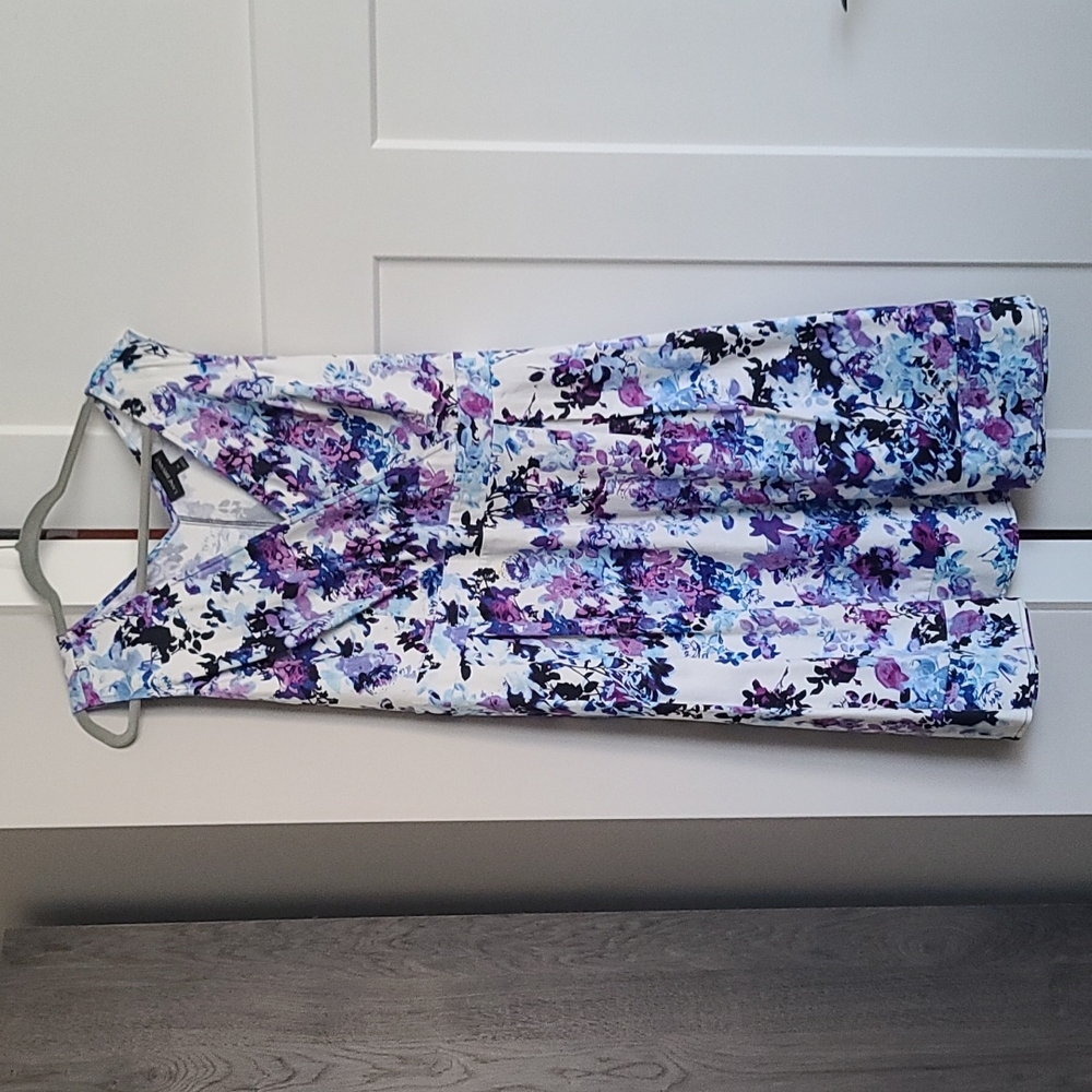 Lane Bryant Blue/Purple Floral Dress - Size 26